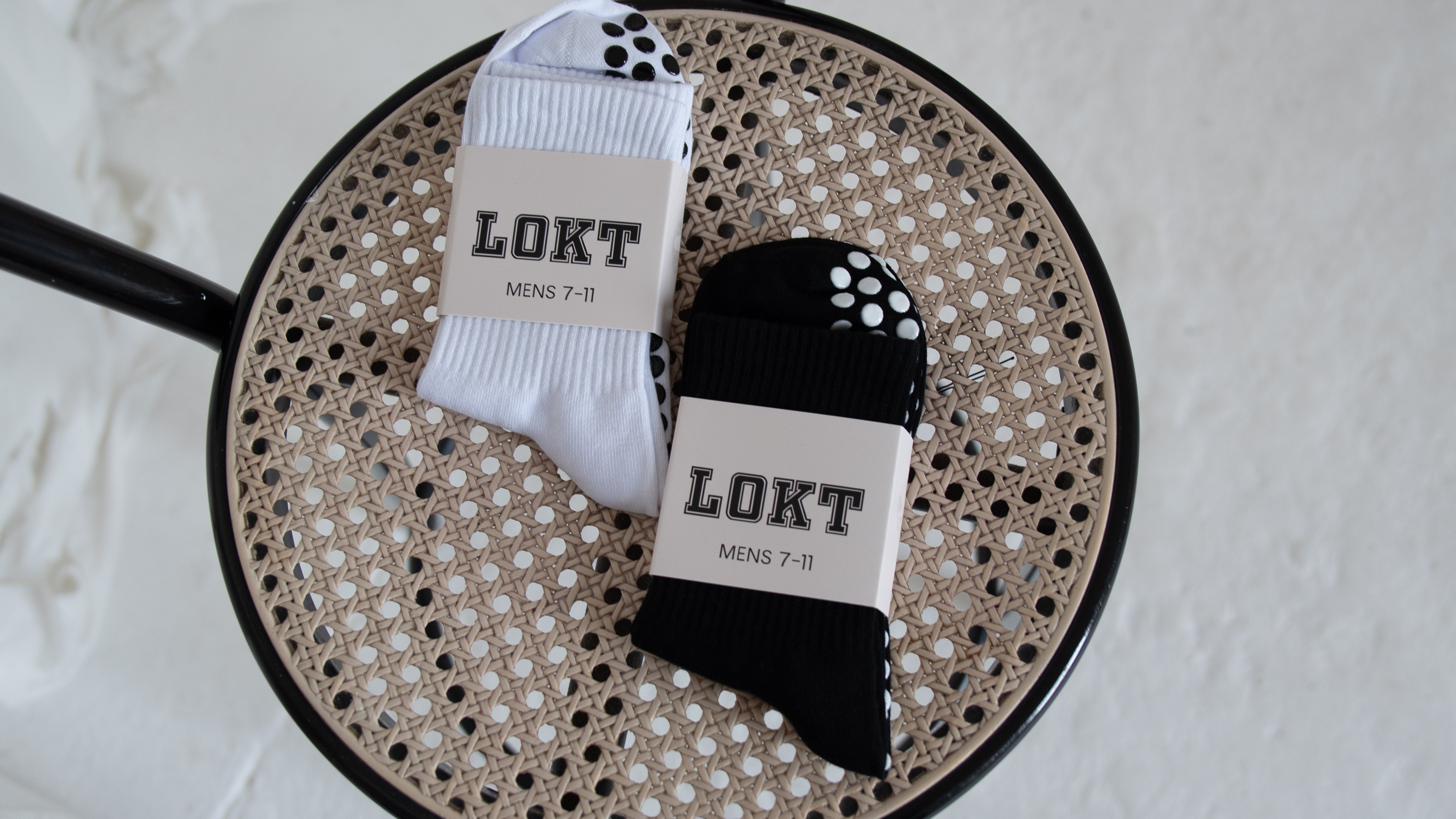 Men Socks - White